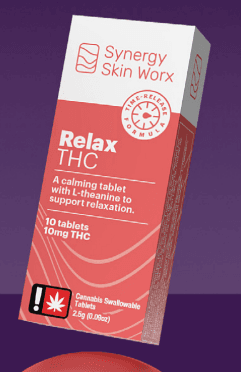 Synergy Skin Worx Capsules 10pk | Relax THC | 100mg