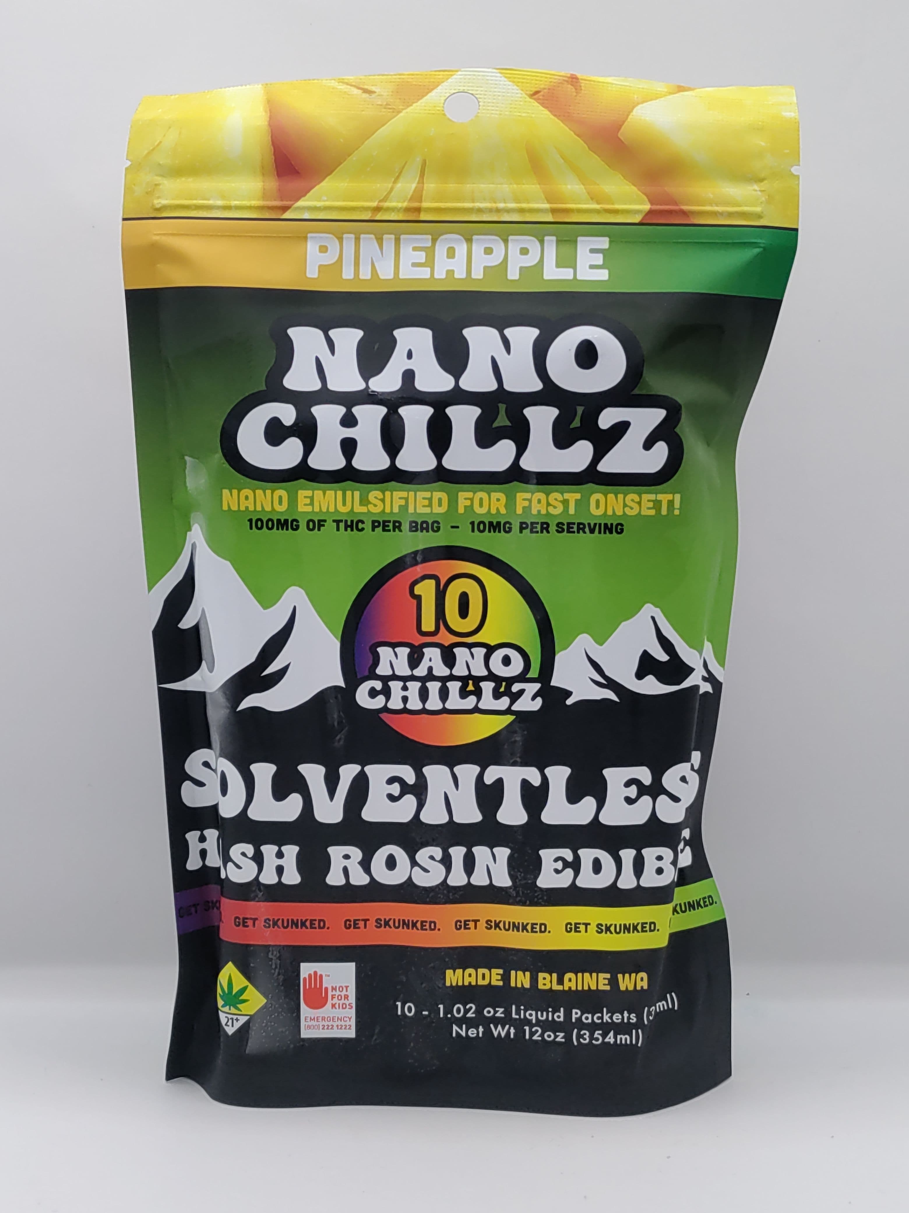 SKUNK PROCESSORS Pineapple Nano Chillz 100mg Skunk Processors