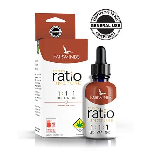 Fairwinds CBD Ratio 1:1:1 Tincture (DOH)