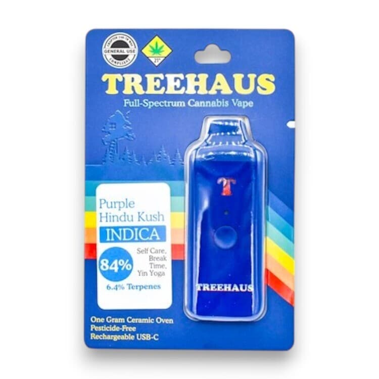Treehaus Purple Hindu Kush - Cured Resin Disposable Cartridge