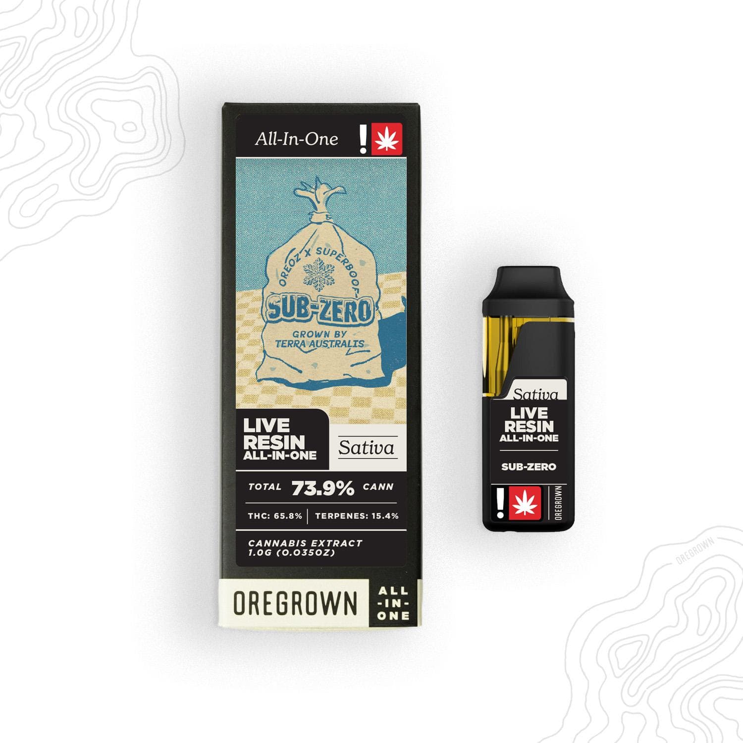 Oregrown Sub-Zero | Live Resin All-In-One | 1g