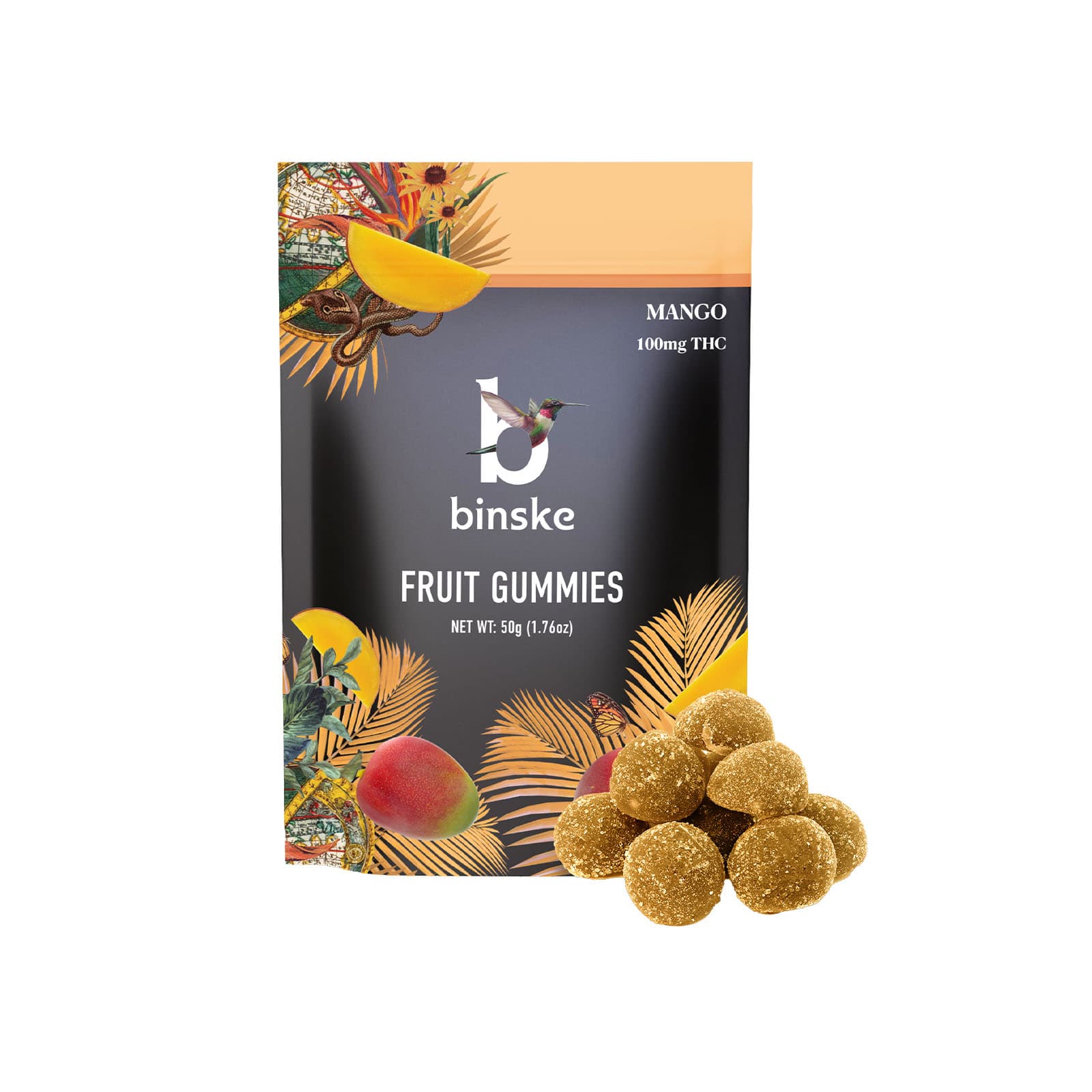 binske Binske | Fruit Gummies | Mango| 100mg THC