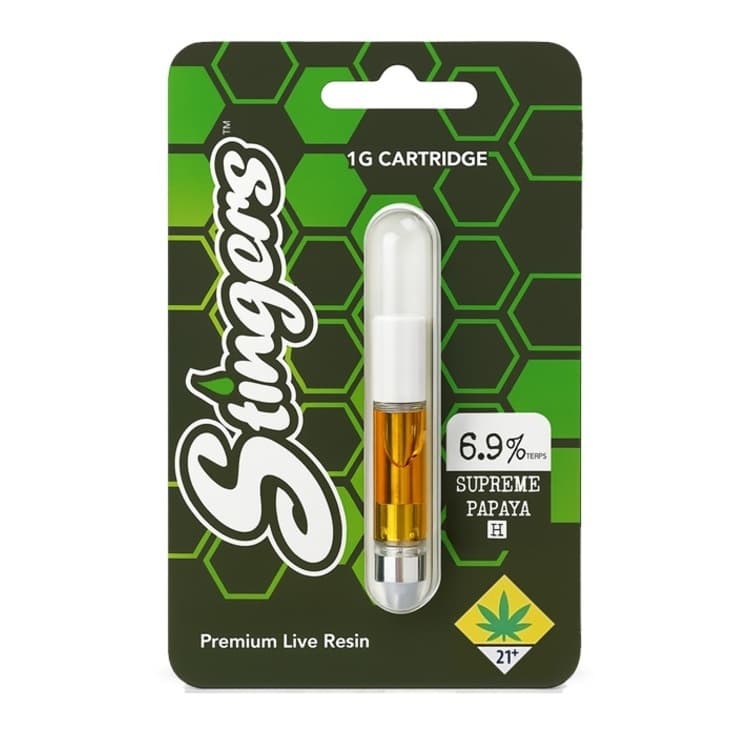 Stingers Kiwi Sherbert 1g Live Resin Cartridge (Stingers)
