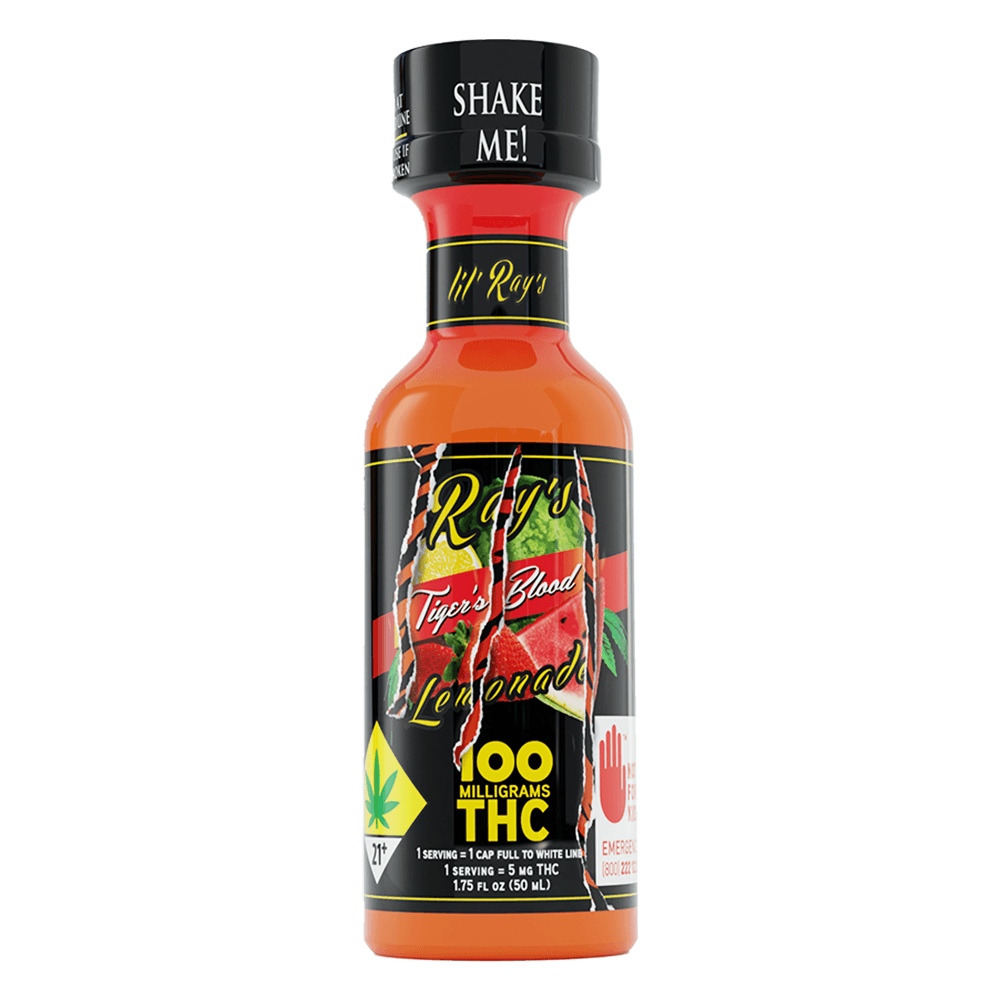 Ray's Lemonade Lil Rays Tigers Blood Shot 100mg Beverages