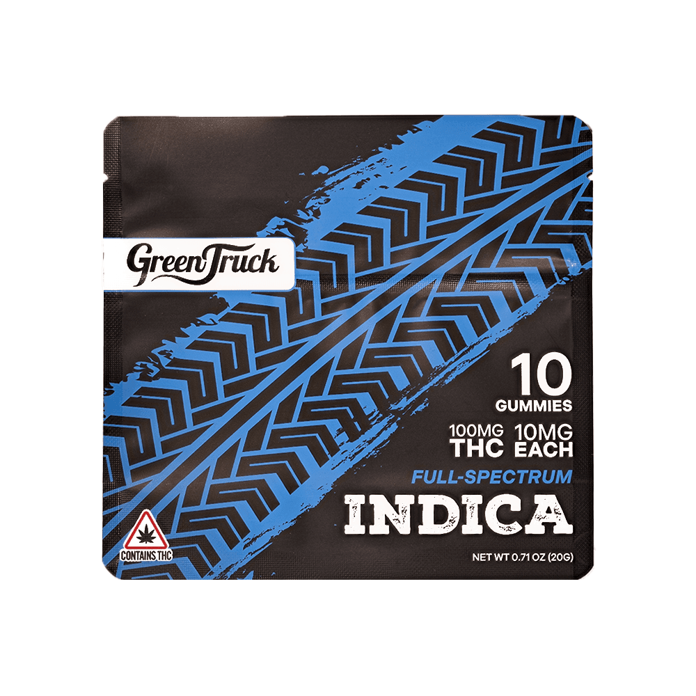 Green Truck Farms Raspberry Limeade Indica Hash Rosin Gummies - 100mg