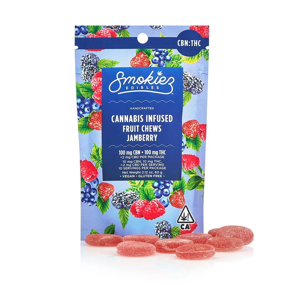 Smokiez Edibles 1:1 Jamberry [10pk] (100mg CBN/100mg THC)