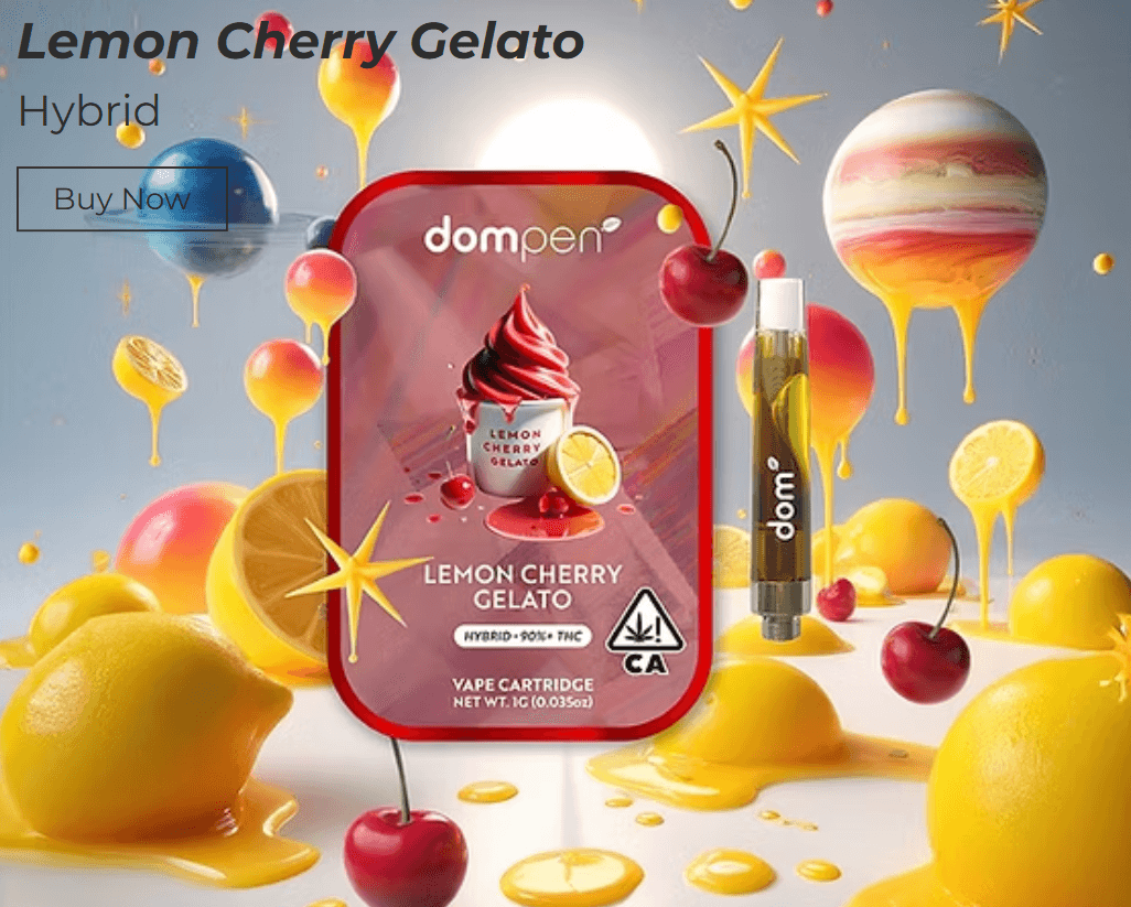 dompen™ 510 Vape Cartridge | Lemon Cherry Gelato | Hybrid | 1g