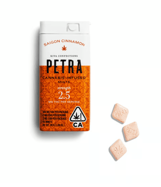 Petra 1:1 CINNAMON MINTS 40 PACK 100MG