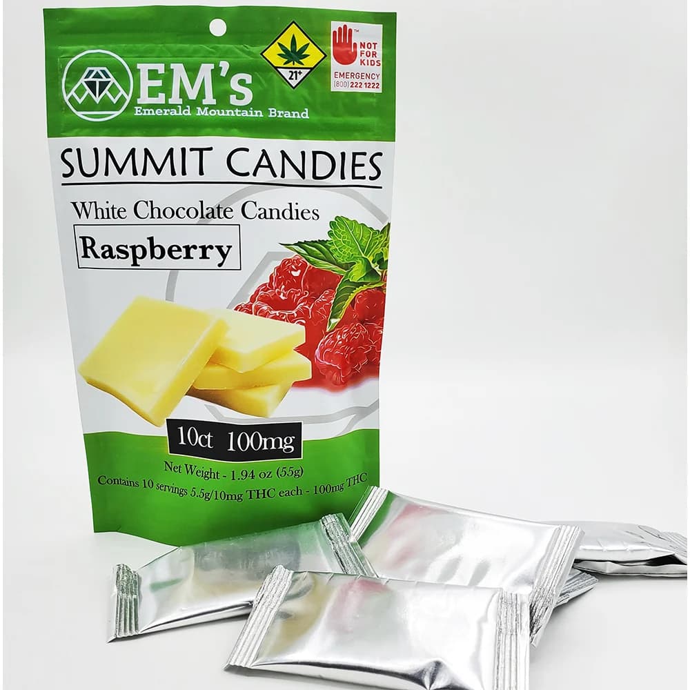 Emerald Mountain White Chocolate - Raspberry [10pk] (100mg)