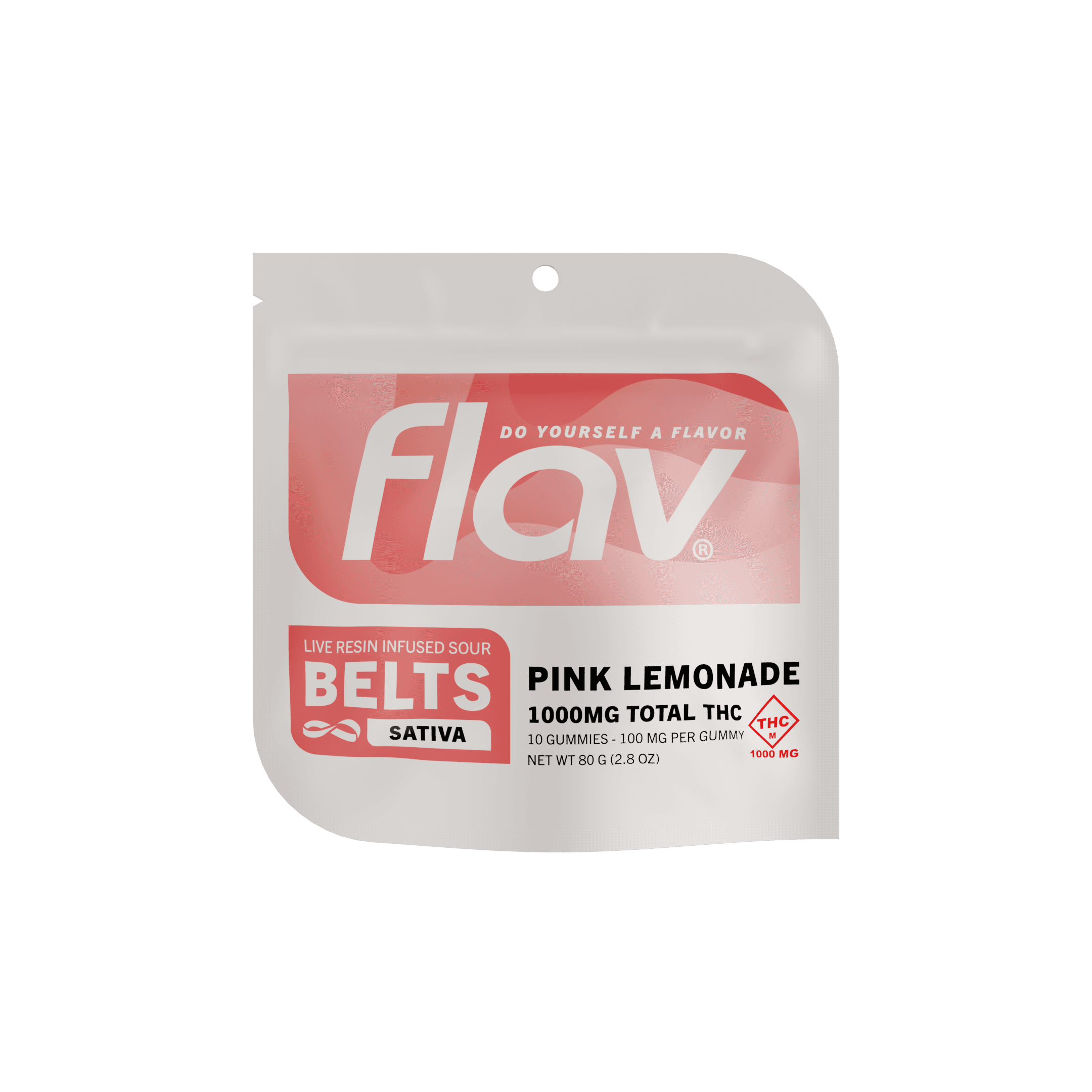 FLAV Pink Lemonade Live Resin Sour Belts