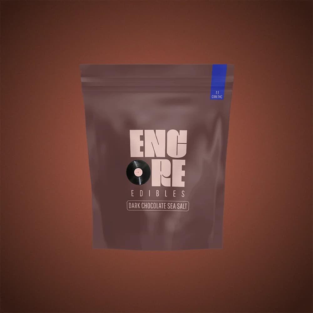 Encore Edibles Dark Chocolate Sea Salt Sativa Chocolates [10pk] 100mg