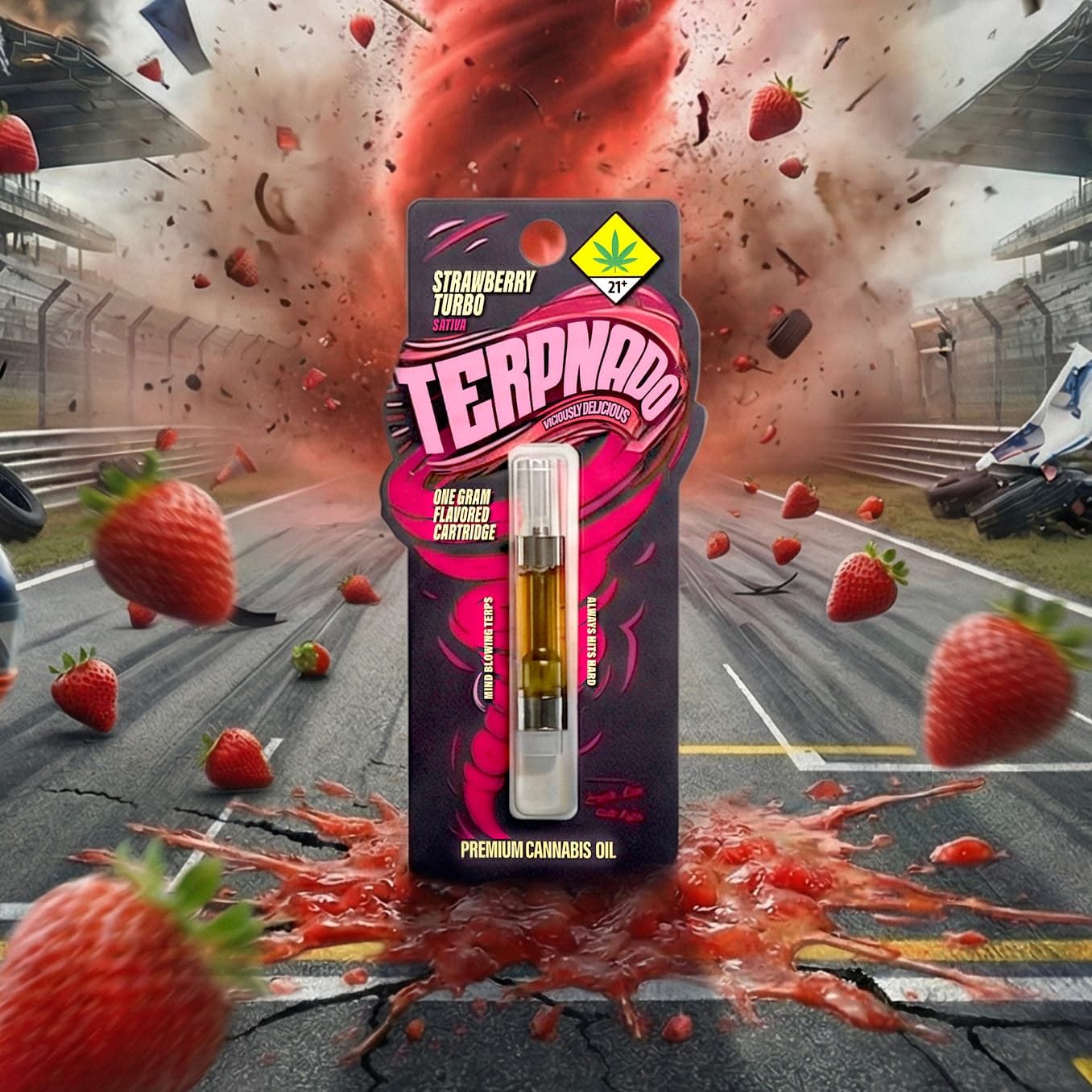 Terpnado Strawberry Turbo - Flavored Cartridge
