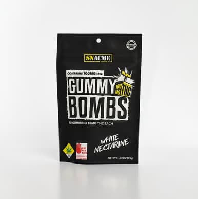 Gummy Bombs White Nectarine - 10pk 100mg