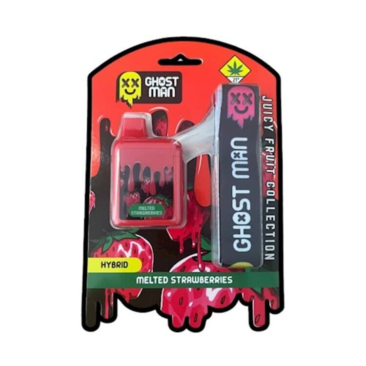 Ghost Man Melted Strawberries - Disposable Cartridge