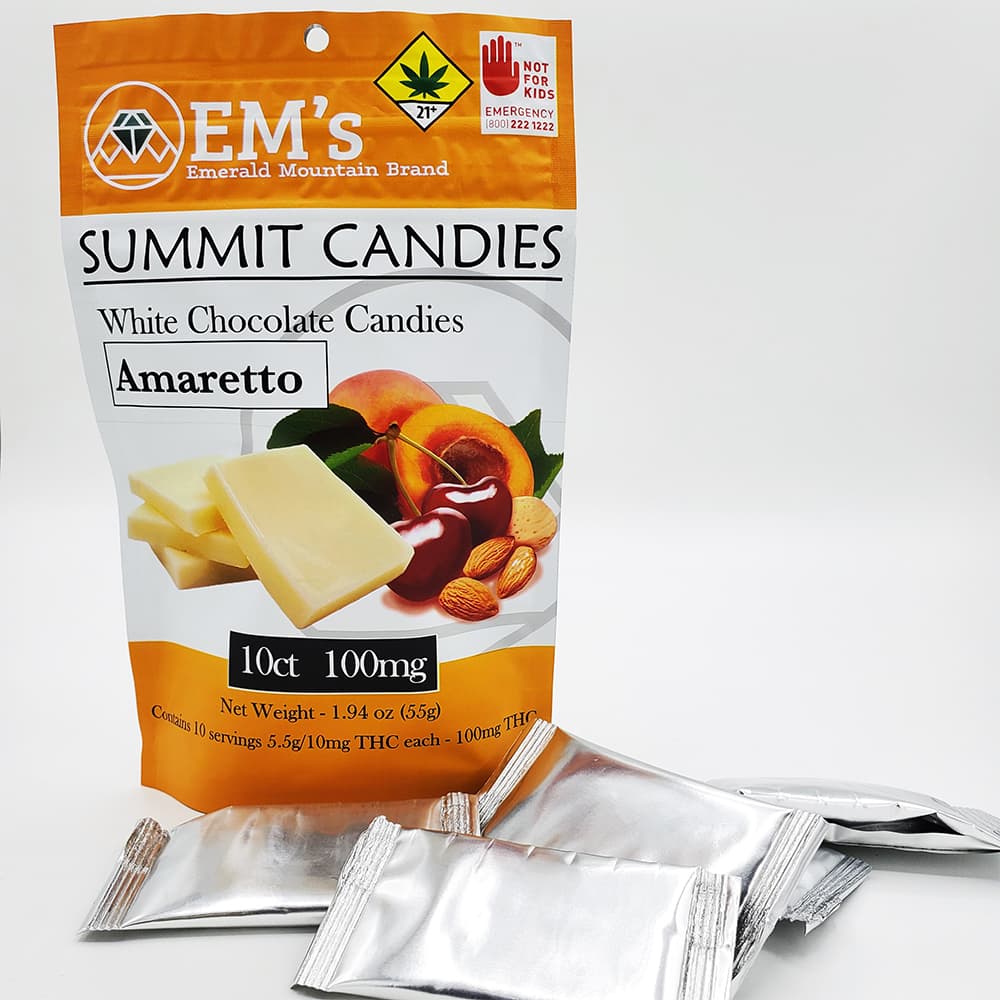 Emerald Mountain White Chocolate - Amaretto [10pk] (100mg)