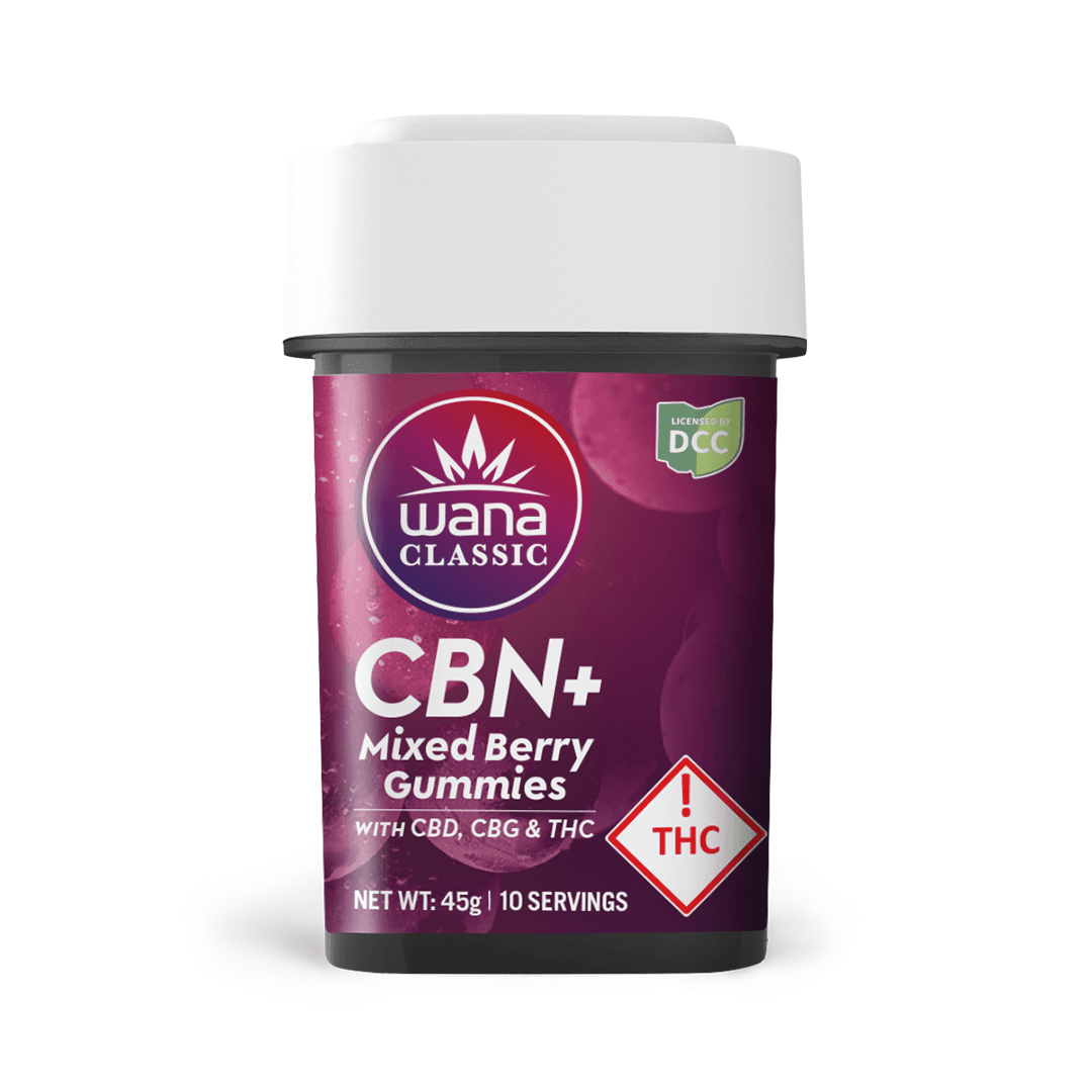 Wana CBN+ Mixed Berry - 105mg 10pk Gummies