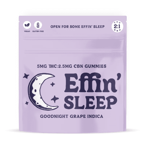 Effin' Effin' Sleep Goodnight Grape Gummies 2:1 THC:CBN- 20 Pack