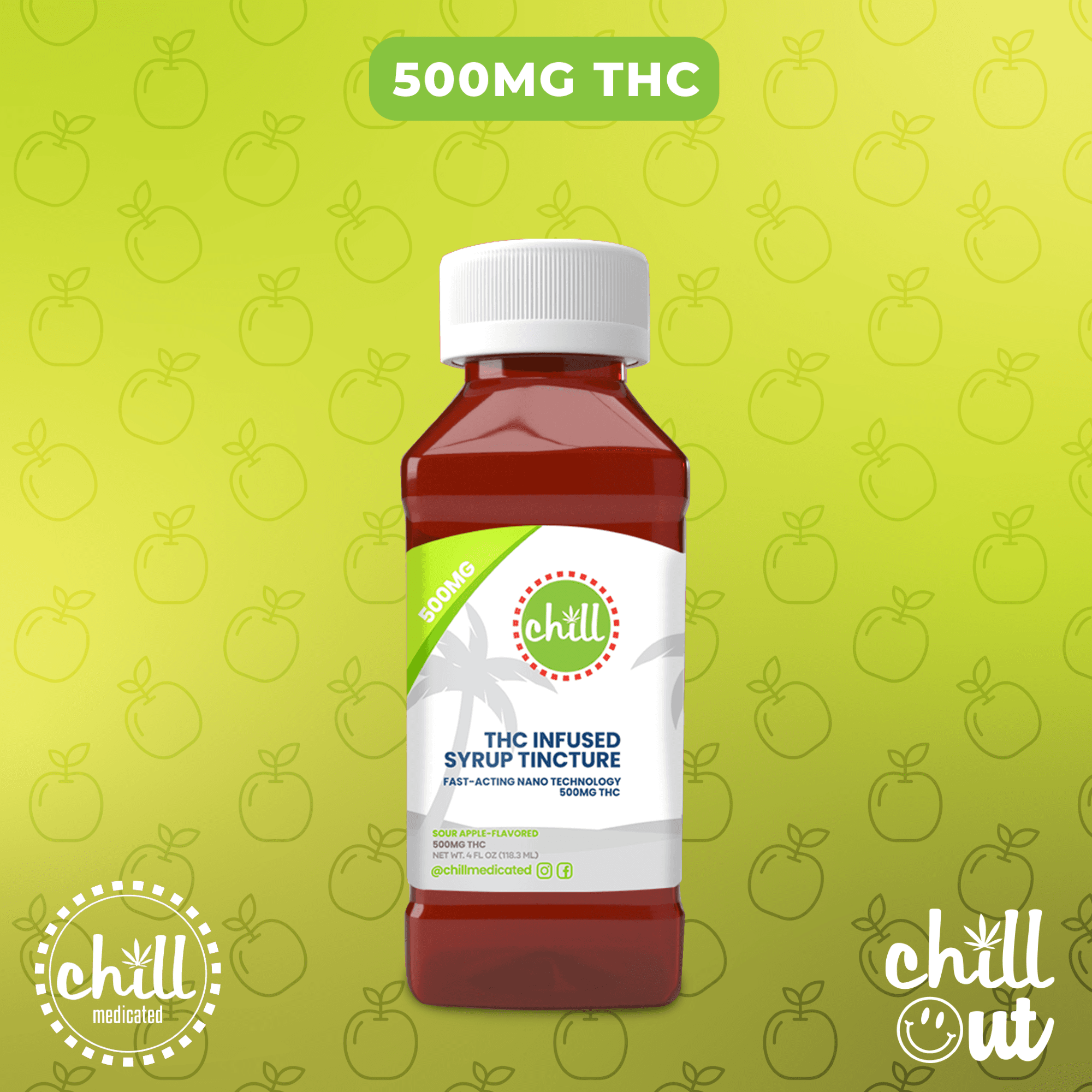 Chill Sour Apple | Syrup | 500mg