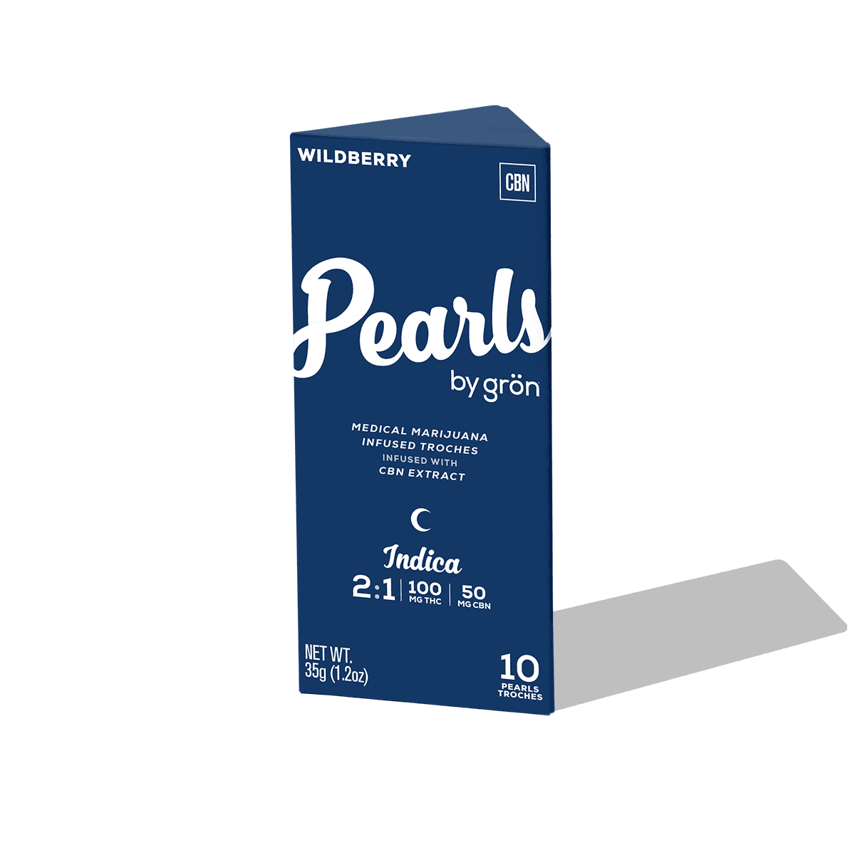 Grön Wildberry Pearls Troches [2:1 THC:CBN] 10ct/15mg