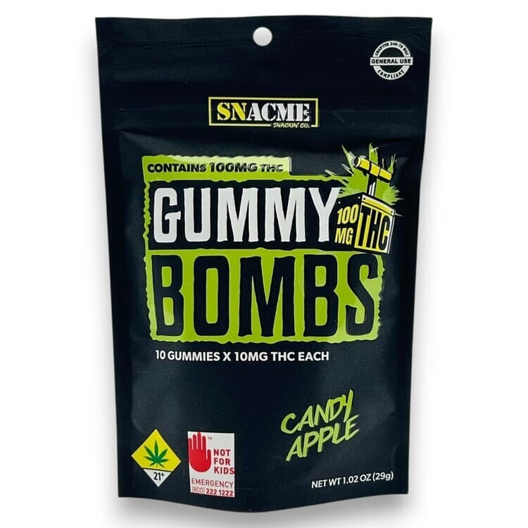 Gummy Bombs (DOHC) (GBOMB) 10pk 100mg Candy Apple Gummies (H)