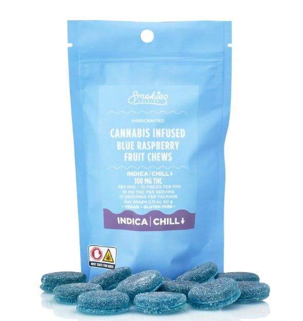 Smokiez Edibles Smokiez Edibles 10pk/100mg- Sweet Blue Raspberry