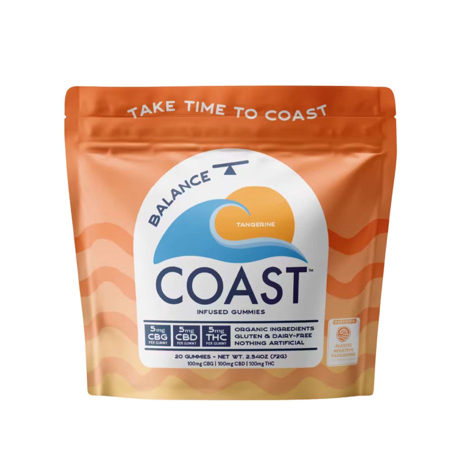 COAST Cannabis Co. Coast- Tangerine 20pk - 100mg