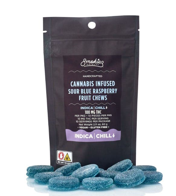 Smokiez Edibles Sour Blue Raspberry