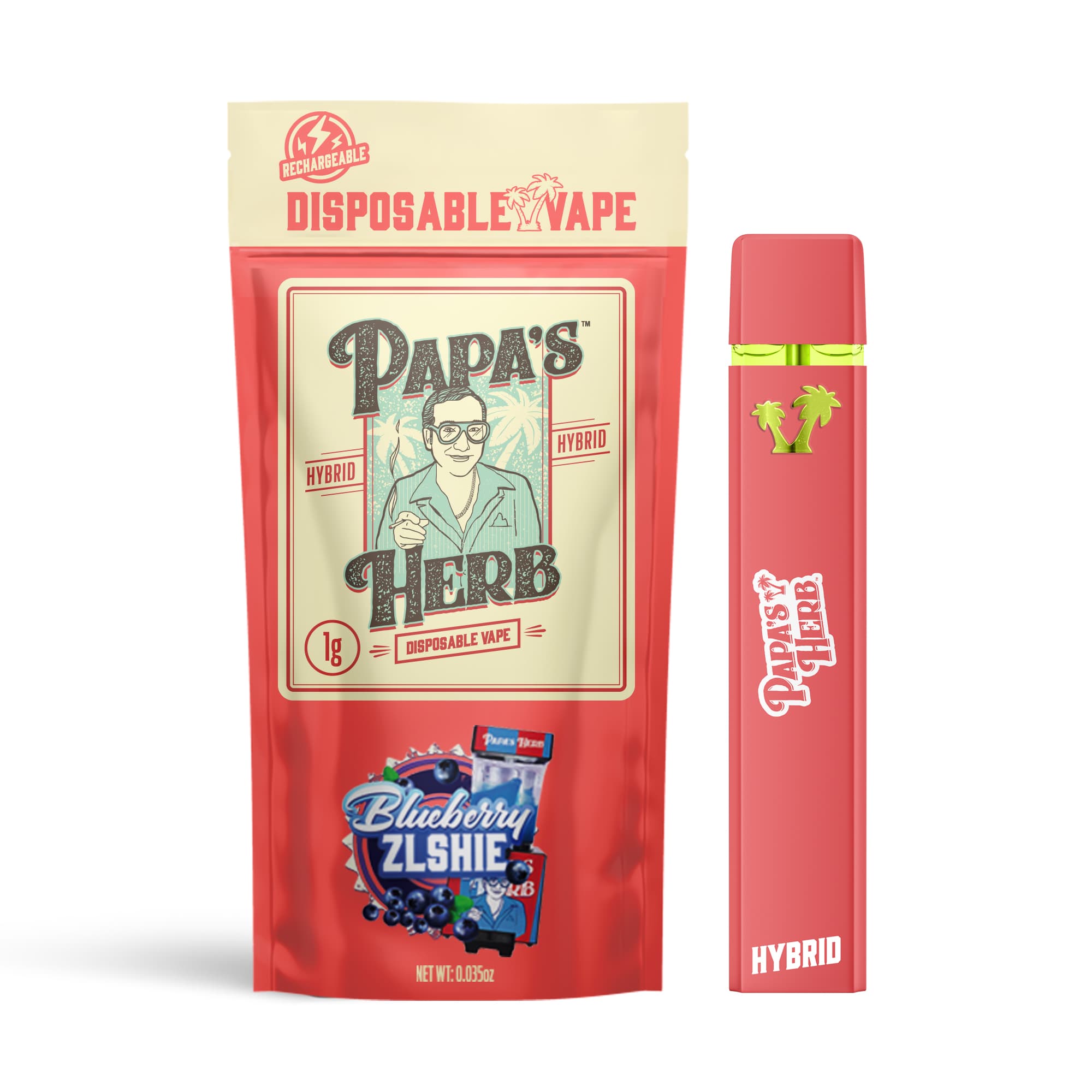 Papa's Herb Blueberry Zlushie Disposable