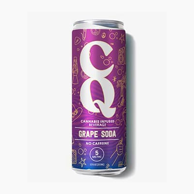 CQ Spritzers Grape Soda - Infused Soda - 5mg