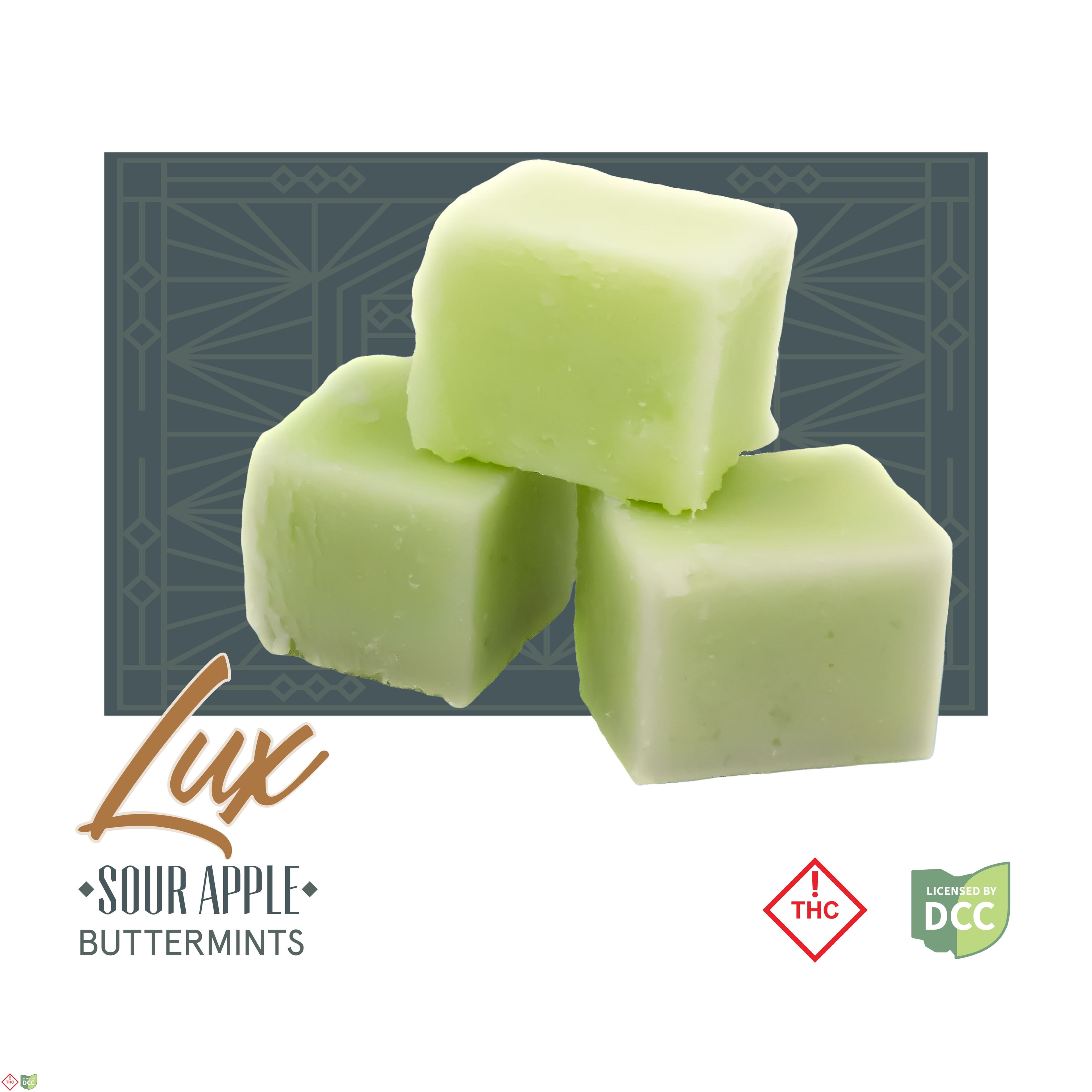 Lux Sour Apple Buttermints | 100mg (10pk)