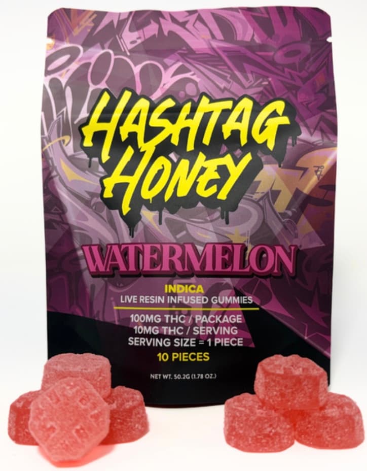 Hashtag Honey Watermelon Gummies | 100mg