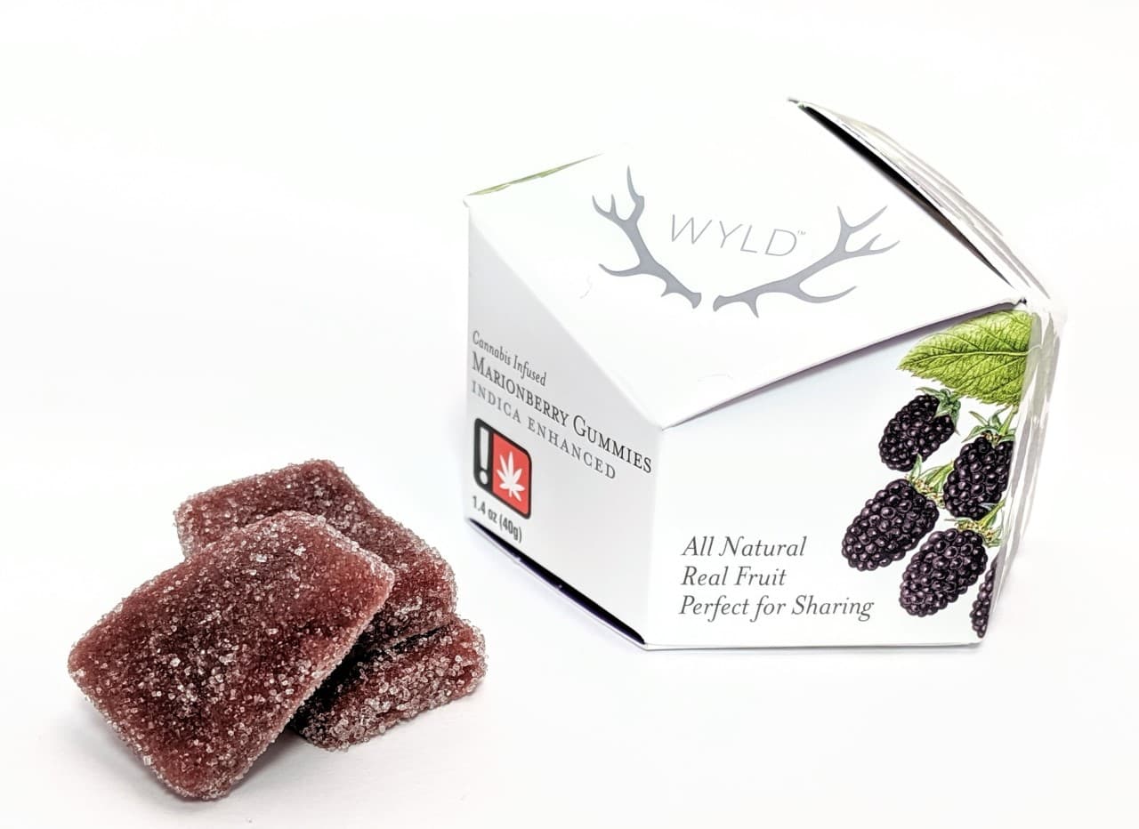 Wyld Marionberry (Indica) 10-piece Gummies 100mg - Wyld
