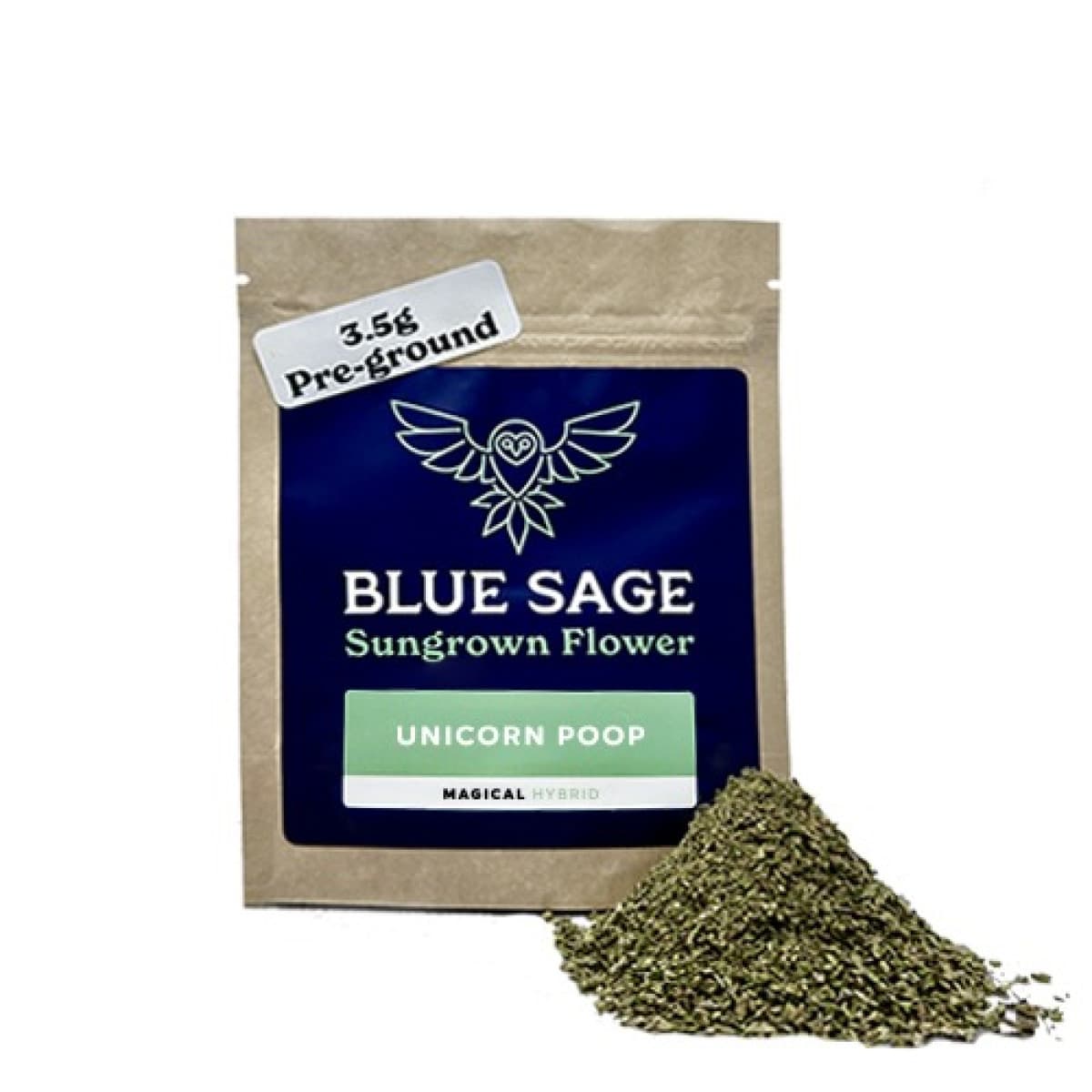 Blue Sage Pre Ground Flower | Unicorn Poop | Blue Sage