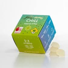 Jelly Gems 1:1 Serene Apple [10pk] (100mg CBD/100mg THC)