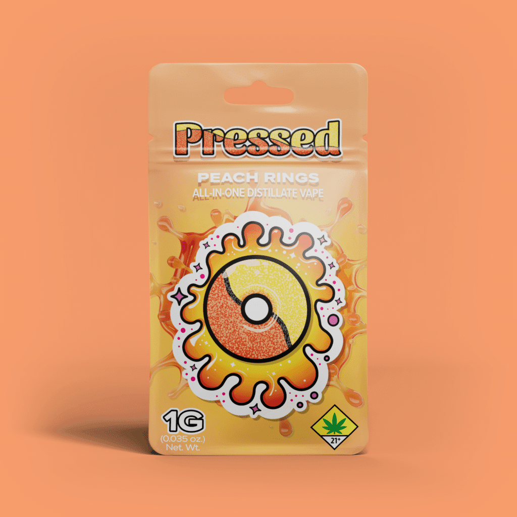 Pressed Peach Rings AIO Vaporizer