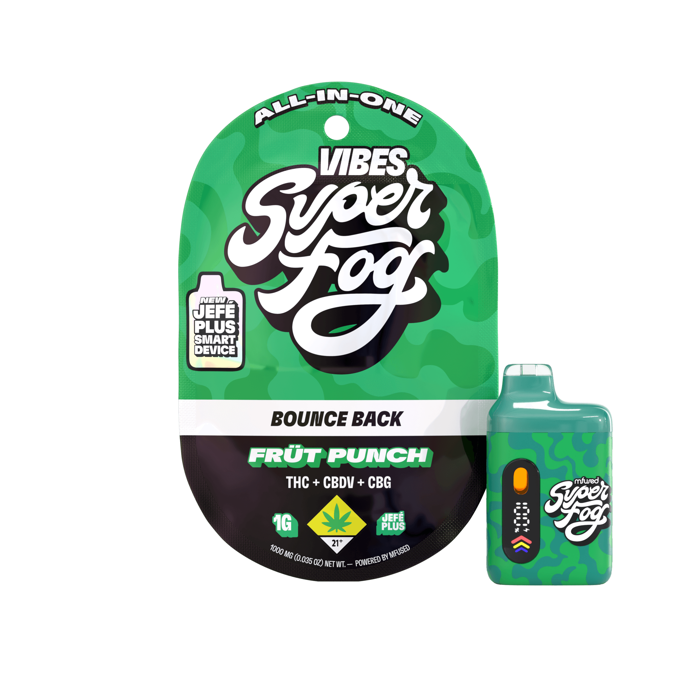 Super Fog VIBES Targeted Cannabinoids 1g Jefé Plus - Bounce Back