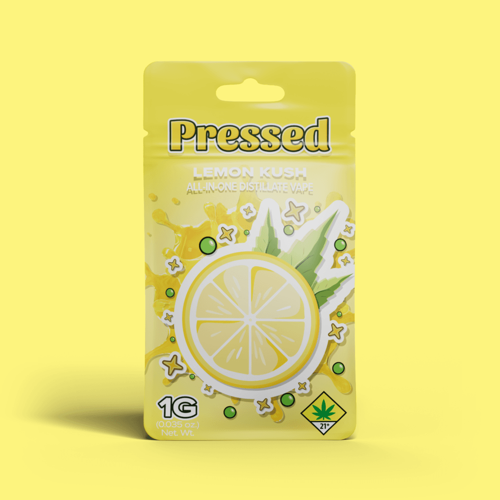 Pressed Lemon Kush AIO Vaporizer | 1g