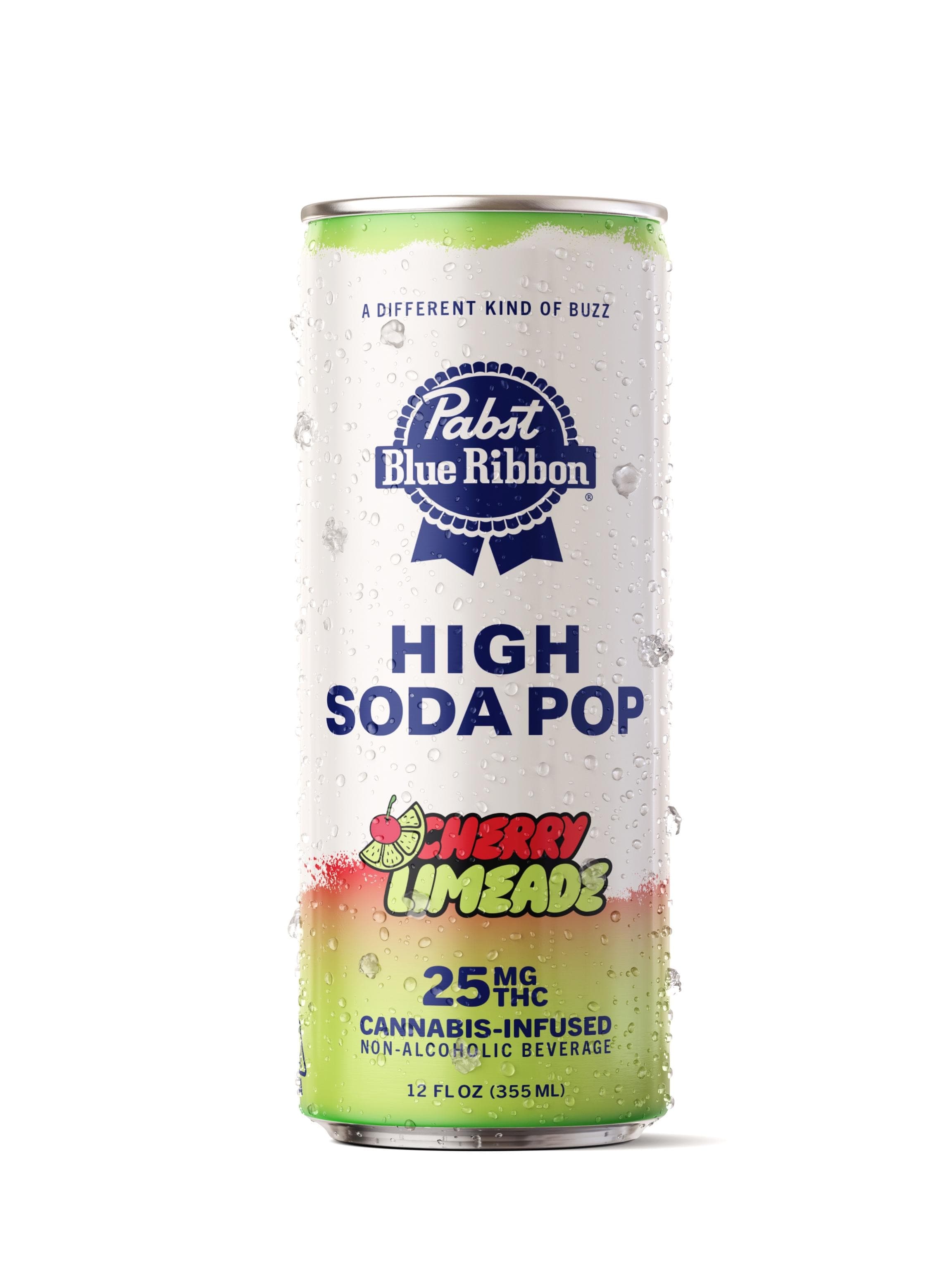 Pabst Blue Ribbon High Soda Pop - Cherry Limeade [4pk] (100mg)