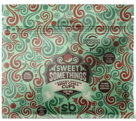 SweetBuzz Sweet Somethings - Mint Chill Cups - 100mg (10pk)