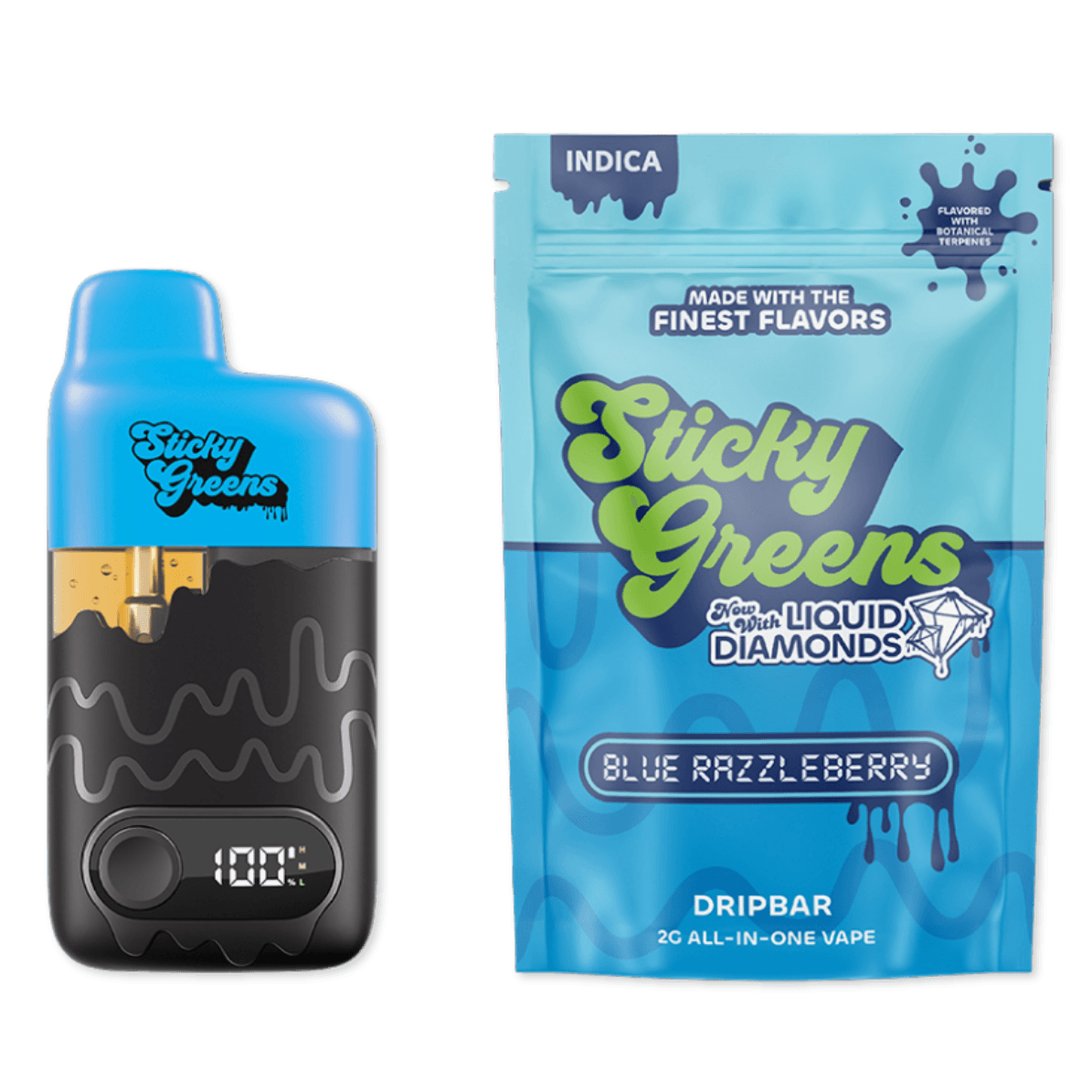 Sticky Greens Blue Razzleberry [2000mg]
