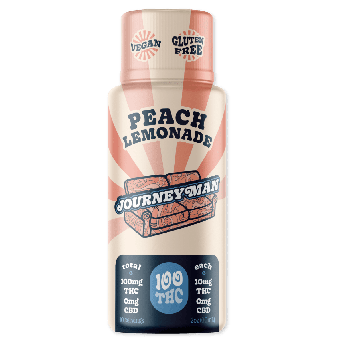 Journeyman Peach Lemonade | Shot | 100mg Beverages