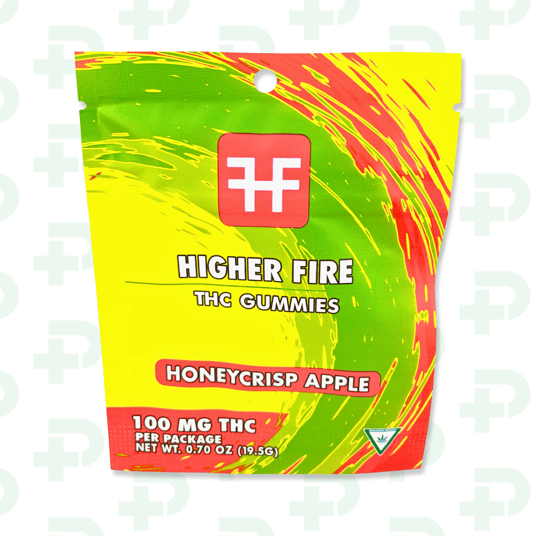 Higher Fire 100mg Gummies Honeycrisp Apple