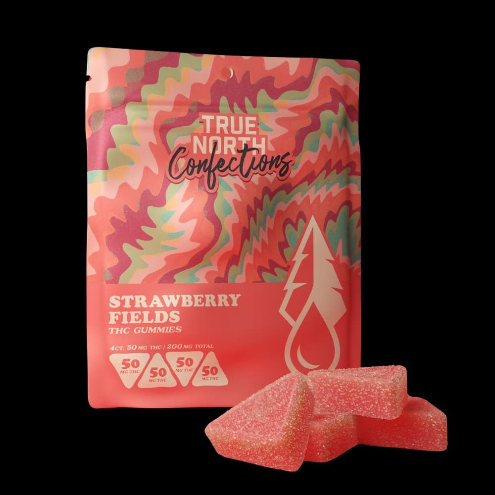 True North True North-Gummies-Strawberry Fields-Hybrid-200mg THC