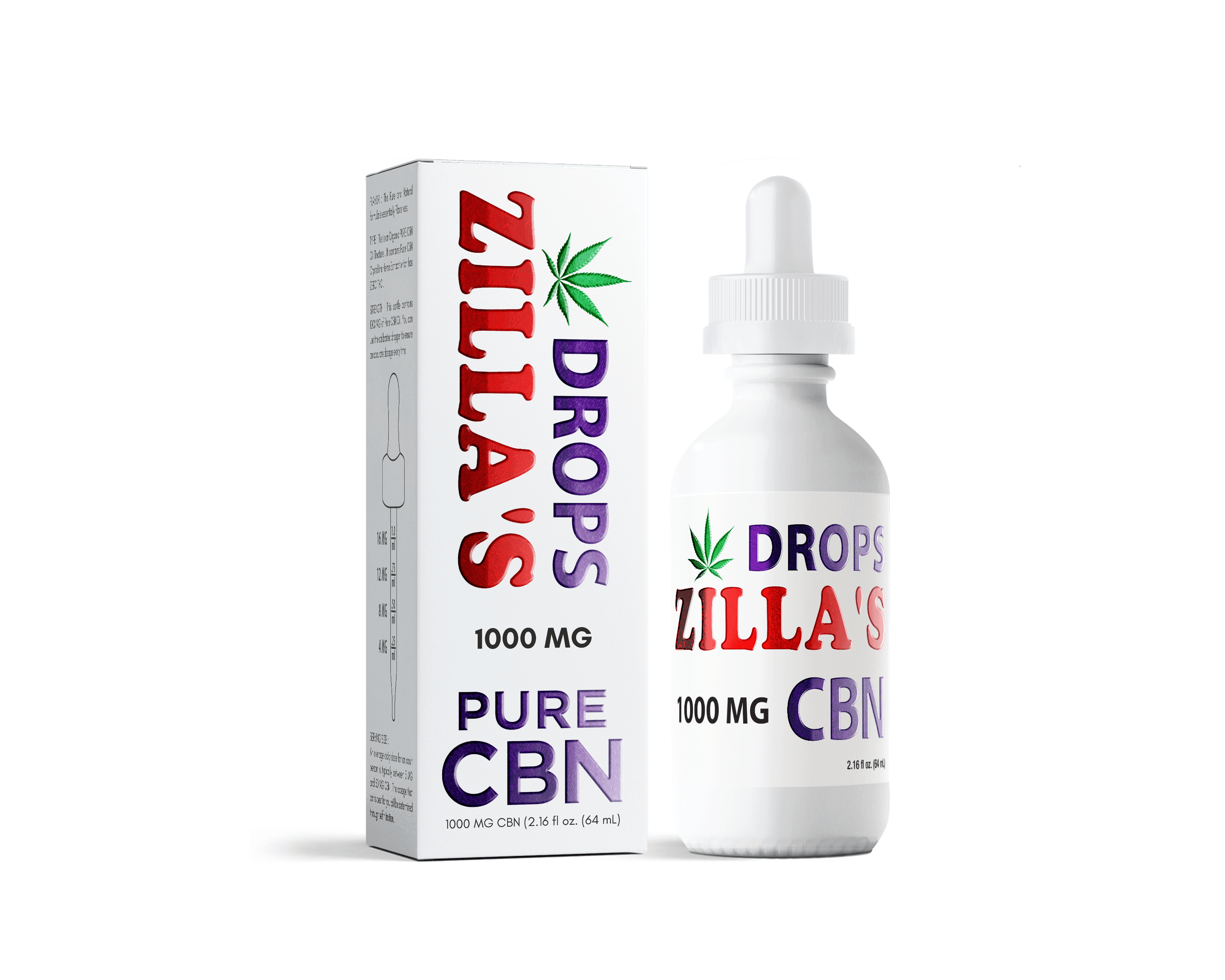 ZILLAS 1000mg CBN Tincture | Zilla's