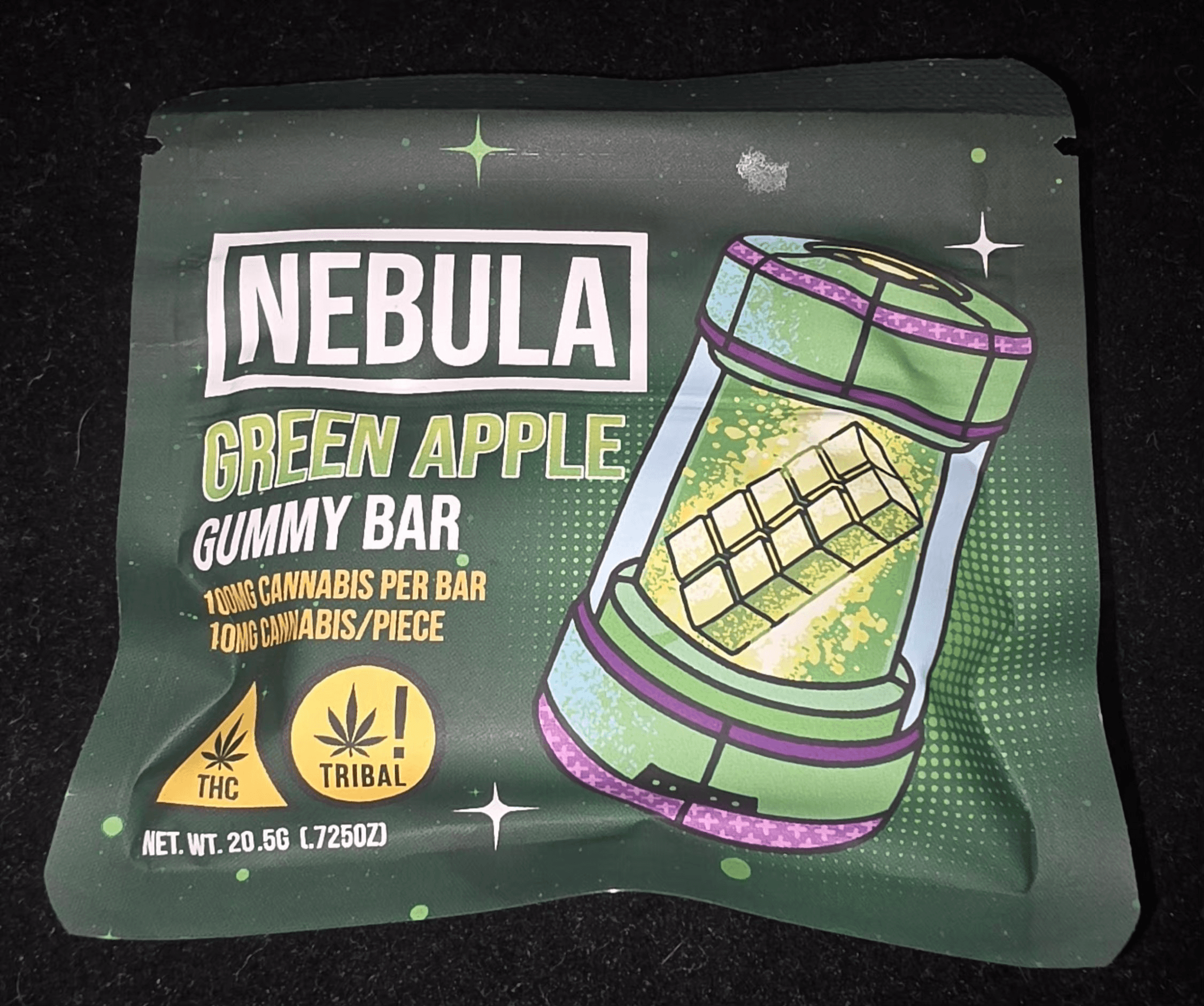 Nebula Green Apple Gummy Bar