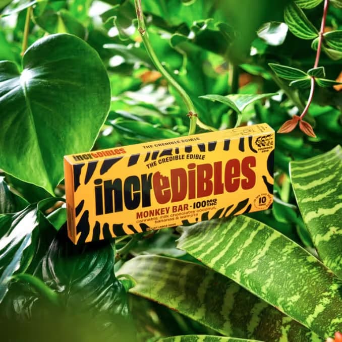 incredibles Monkey Bar | Chocolate | 10 pack | 100mg THC