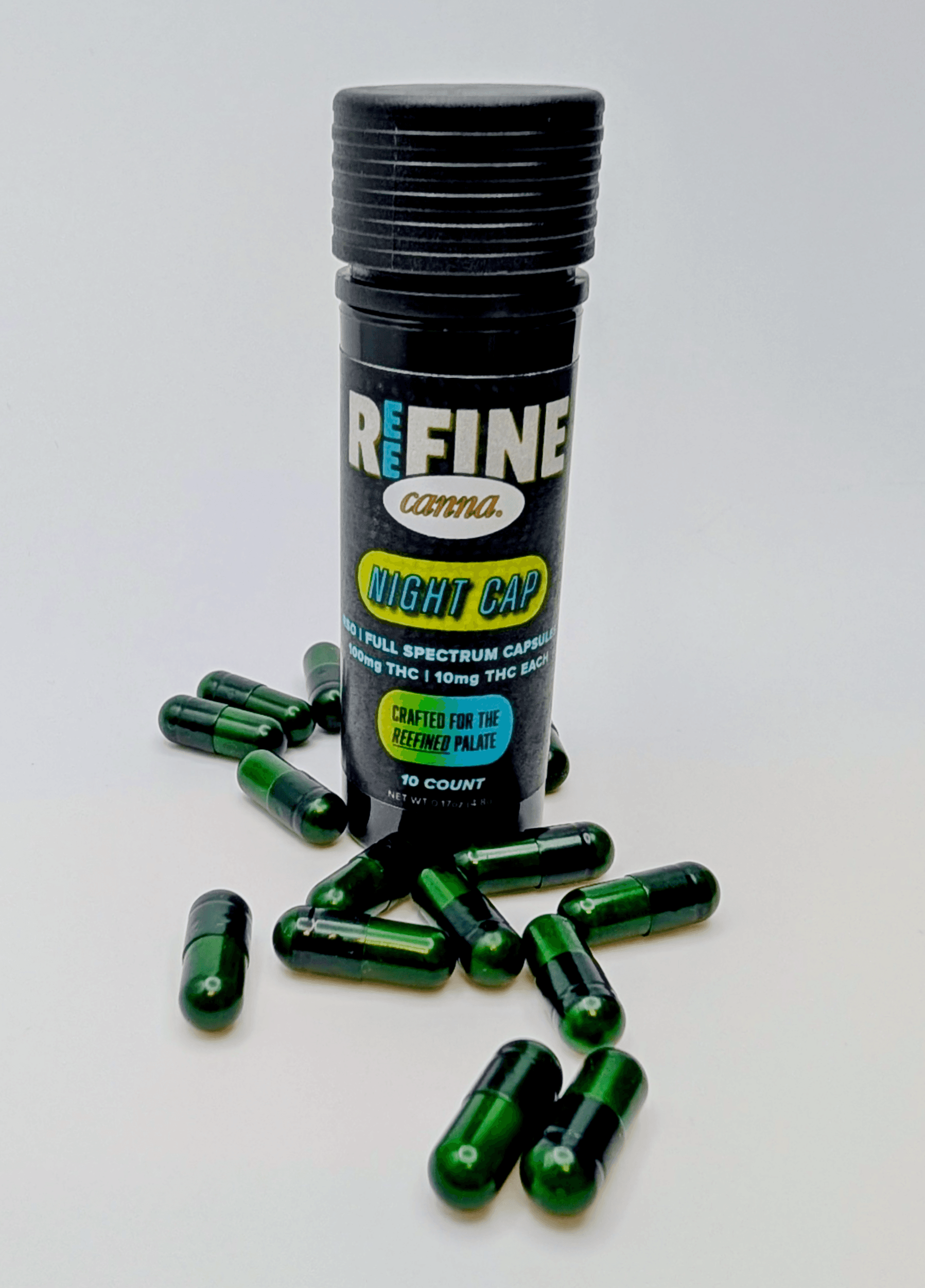 Reefine Reefine Cannabis 10pk/100mg RSO Capsules- Night Cap