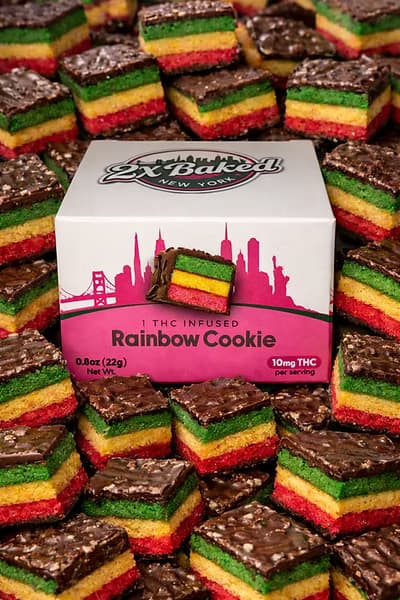 2X Baked RAINBOW COOKIE - 10MG