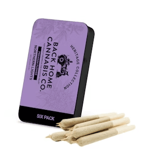 Back Home Farms Back Home Cannabis - 6 Pk Prerolls - Northern Lights - 3g