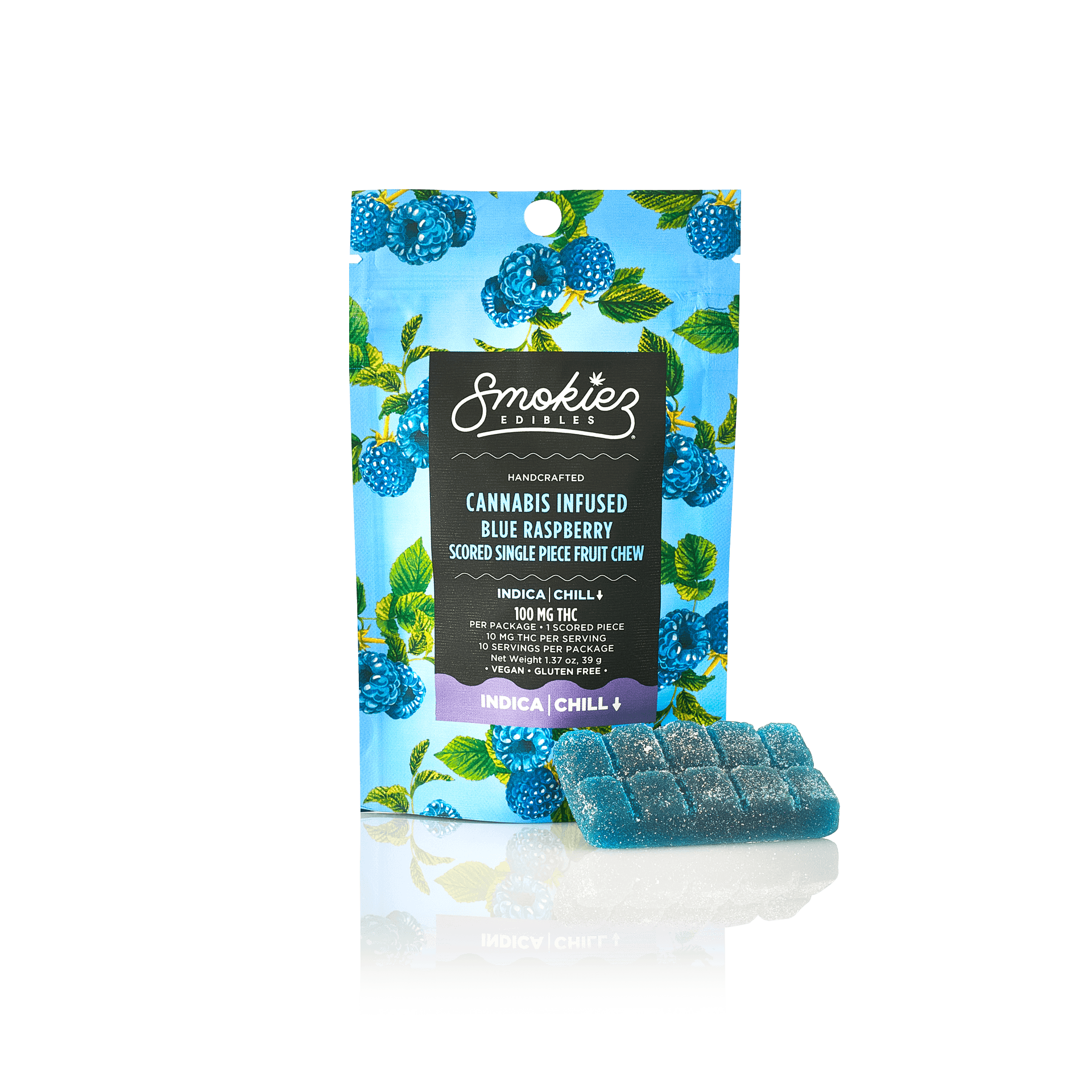 SMOKIEZ GUMMIES - SINGLE - SWEET BLUE RASPBERRY - 100 MG